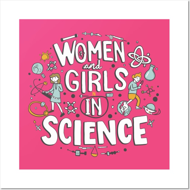 Day of Women and Girls in Science Wall Art by irfankokabi